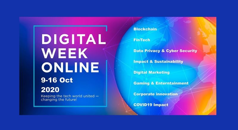 The Future Of Digital, 4IR, AI, Blockchain, Smart Cities – Digital Week Online Most Ambitious Program With 10 Governments, 200+ Speakers Comes In October