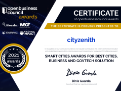 Smart City Business Award Went to “Progressive thinking” Cityzenith