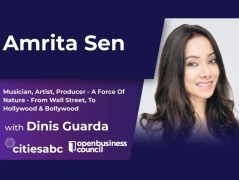 From the Oscars to Bollywood: Dinis Guarda Interviews The Multitalented Amrita Sen On Her Career In Music, Film and Design
