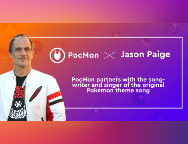Original Pokemon Theme Creator Jason Paige Collaborates With NFT Gaming PocMon To Create New Song