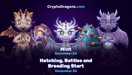 Mint And Hatch Your Dragon: CryptoDragons Metaverse Is Starting On December 25