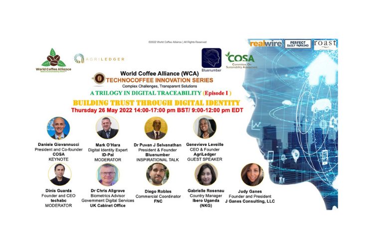 World Coffee Alliance (WCA) Announces Panel At WCA Technocoffee Innovation Series: Building Trust Through Digital Identity “A Question Of Sovereignty?” On 26 May