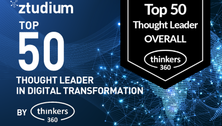 ztudium Recognized As One Of The Top 50 Thought Leading Companies on Digital Transformation By Thinkers360 Annual Leaderboard 2023